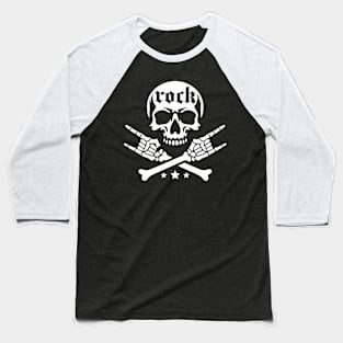 rock skull Baseball T-Shirt